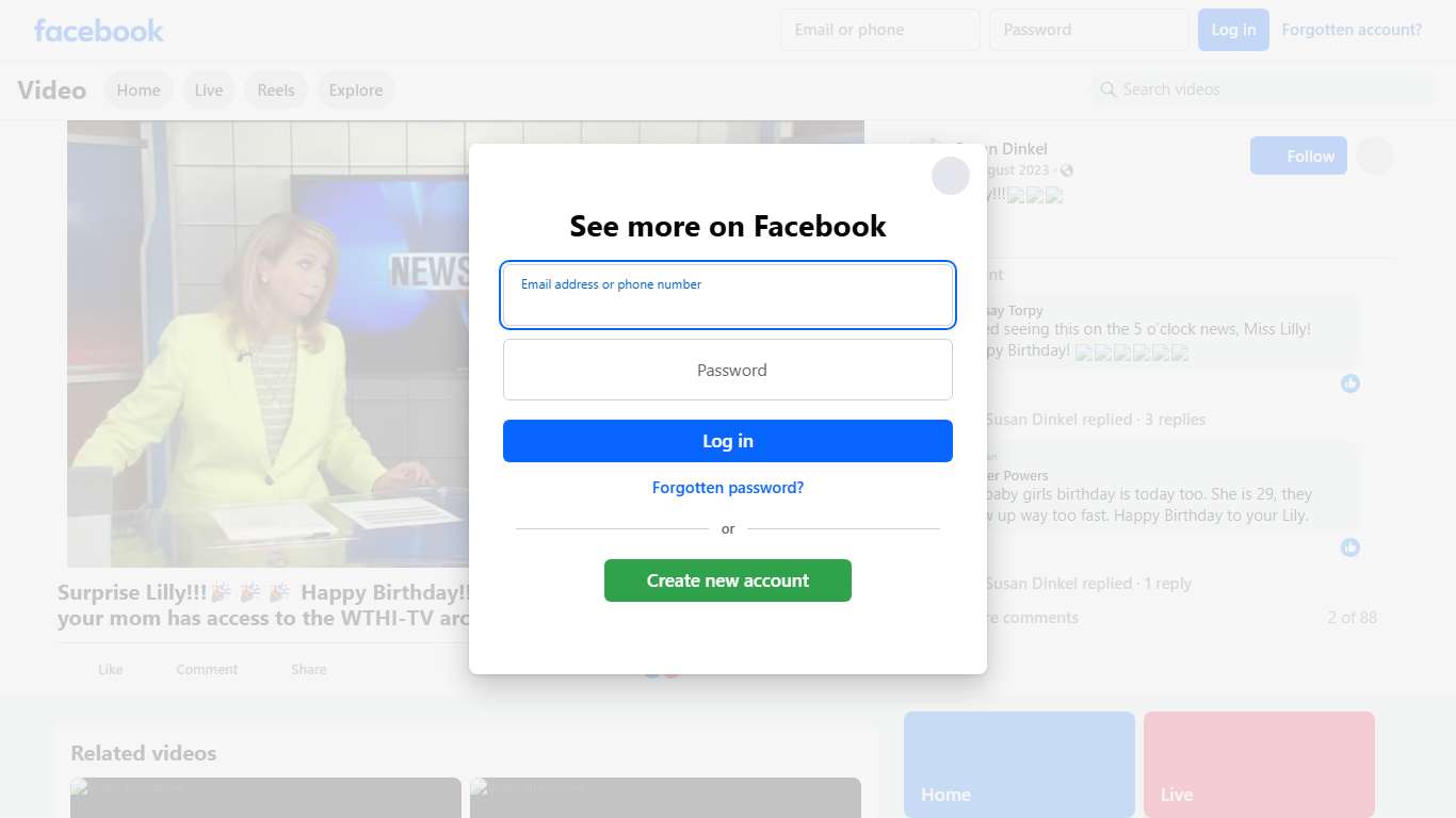 Surprise Lilly!!!🎉🎉🎉 Happy Birthday!!! This is what happens when your mom has access to the WTHI-TV archives and you just so happen to be my daughter! Love you❤️❤️❤️ | Susan Dinkel | Facebook