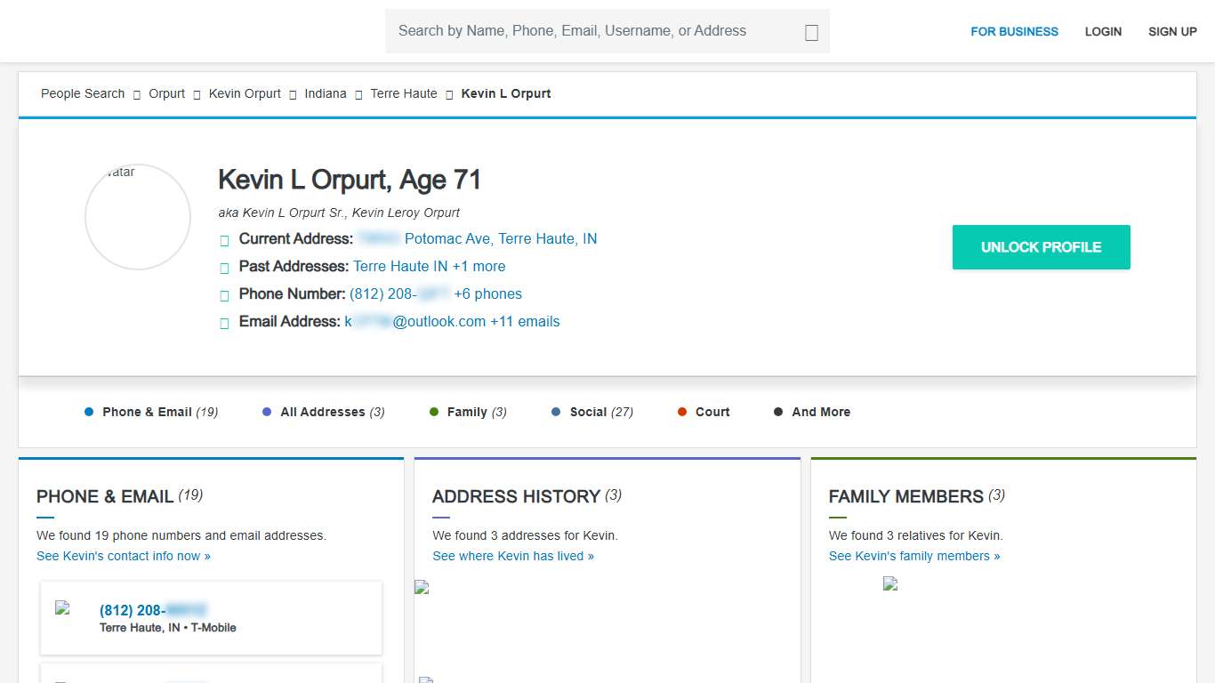 Kevin L Orpurt, Terre Haute, IN (47803) - Spokeo